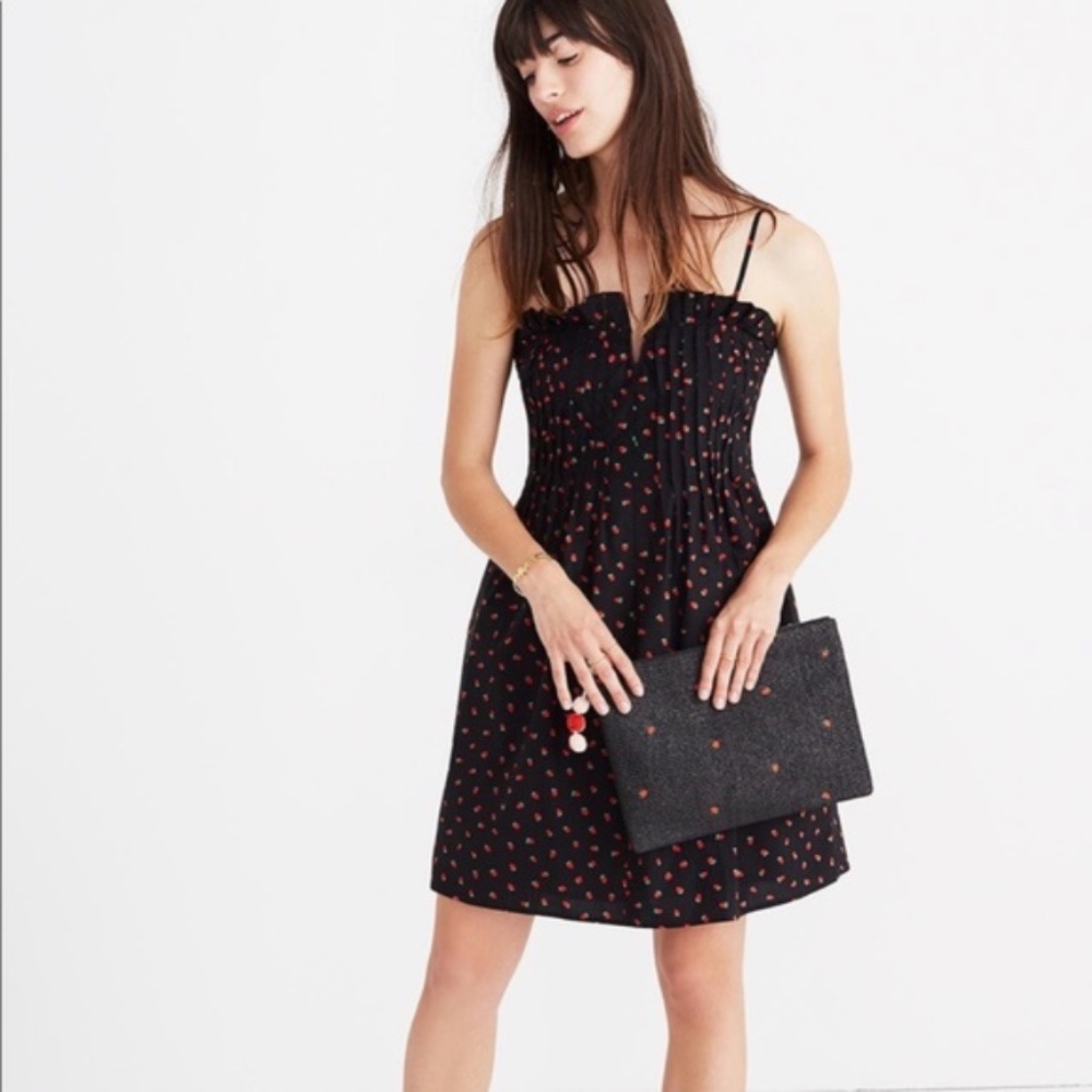 MADEWELL Cami Dress - BLACK - Picture 5 of 6